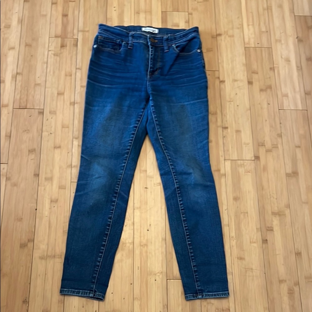 Madewell Blue High Riser Skinny Jeans